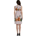 Drawing Botanical Sleeveless Dress With Pocket View4