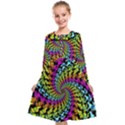 3d Grateful Dead 90 s Neon Dancing Bears Kids  Midi Sailor Dress View1