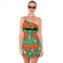 Poppy Fierce Wolf Poppies Bud One Shoulder Ring Trim Bodycon Dress View1