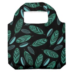 Leaves Pattern Abstract Blade Premium Foldable Grocery Recycle Bag by Salmanaz77