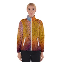 Rain Water Raindrops Droplets Women s Bomber Jacket by Salmanaz77