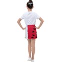 Watermelon Black Green Melon Red Kids  Tennis Skirt View2