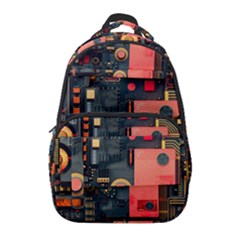 Tech Technology Pattern Carry-on Travel Backpack by Salmanaz77