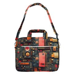 Tech Technology Pattern Macbook Pro 15  Shoulder Laptop Bag by Salmanaz77