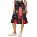 Tech Technology Pattern Midi Panel Skirt View2