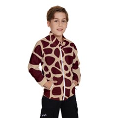 Animal Print Girraf Patterns Kids  Windbreaker by Ket1n9