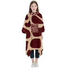 Animal Print Girraf Patterns Kids  Hooded Rain Ponchos by Ket1n9