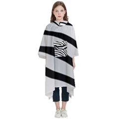 White Tiger Skin Kids  Hooded Rain Ponchos by Ket1n9