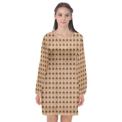 Olimedbege Long Sleeve Chiffon Shift Dress  by snowwhitegirl