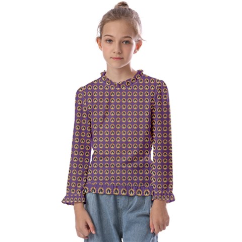 Olimedpurp Kids  Frill Detail T-shirt by snowwhitegirl