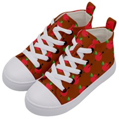 Apple Arrow Pattern Design Drawing Kids  Mid-top Canvas Sneakers by Proyonanggan