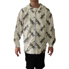 Dragonfy Insect Pattern Kids  Hooded Windbreaker by Maspions