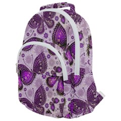 Butterflies Butterfly Insect Animal Nature Rounded Multi Pocket Backpack by Maspions