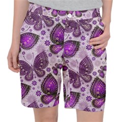 Butterflies Butterfly Insect Animal Nature Women s Pocket Shorts by Maspions