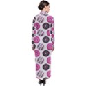 Pattern Seamless Design Decorative Turtleneck Maxi Dress View2