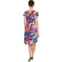 Colorful Candy Texture, Close-up Cap Sleeve Midi Dress With Pockets View2