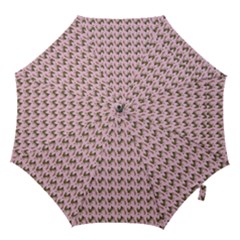 Fern Pattern 2 Pink Hook Handle Umbrellas (large) by snowwhitegirl