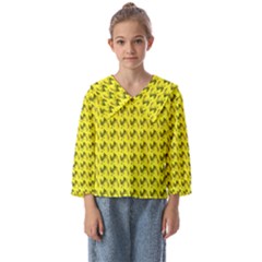 Fern Pattern 2 Yellow Kids  Sailor Shirt by snowwhitegirl