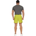 Fern Pattern 2 Yellow Men s Runner Shorts View4