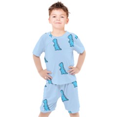 Dinosaur , Cute, Pastel, Kids  T-shirt And Shorts Set by kyorashop23