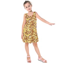 Whimsy Chickens Pattern (ai) Kids  Sleeveless Dress by dflcprintsclothing