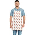 Kawaii Pumpkin Patt White Kitchen Apron View1