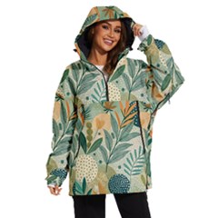 Leaves Pattern Flora Nature Women s Ski And Snowboard Waterproof Breathable Jacket by Posterlux