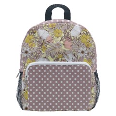 Flowers  Boho Flowers  Boho Kids  Age 5-10 Lightweight School Backpack With Side Pockets by flowerland