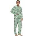 Texture Dots Pattern Men s Long Sleeve Velvet Pocket Pajamas Set View2