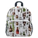 Bottle Chic Print Patterns Kids  Age 5-10 Lightweight School Backpack with Side Pockets View1