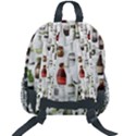 Bottle Chic Print Patterns Kids  Age 5-10 Lightweight School Backpack with Side Pockets View2