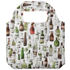 Bottle Chic Print Patterns Foldable Grocery Recycle Bag by BellaVistaTshirt02