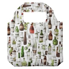 Bottle Chic Print Patterns Premium Foldable Grocery Recycle Bag by BellaVistaTshirt02