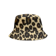 Jaguar Skin Texture, Jaguar Wool Texture, Yellow Inside Out Bucket Hat (kids) by kyorashop23