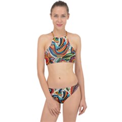 Madhubani Art A Halter Bikini Set by BellaVistaTshirt02