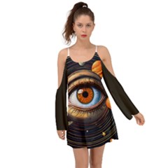 Eye Of The Universe (ai) Boho Dress by dflcprintsclothing