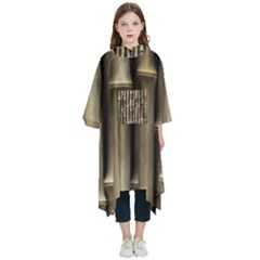 Bamboo Grass Kids  Hooded Rain Ponchos by anzea