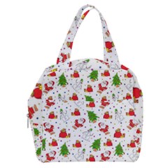 Christmas Pattern  Trees Santa Boxy Hand Bag by Maspions