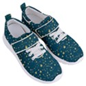 Star Golden Pattern Christmas Design White Gold Women s Velcro Strap Shoes View3