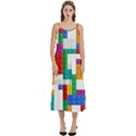 Colorful Bricks, Bricks, Colorful, Colors, Games, Lego, Rainbow Casual Spaghetti Strap Midi Dress View1