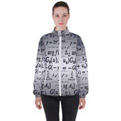 Math Formula Women s High Neck Windbreaker by Bedest