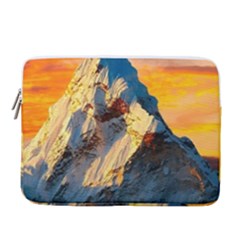 Himalaya Nature Mountain 14  Vertical Laptop Sleeve Case With Pocket by Bedest