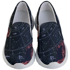 Astrology Surreal Surrealism Trippy Visual Art Kids Lightweight Slip Ons by Bedest