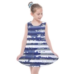 Metallic Rhythm Print Kids  Summer Dress by dflcprintsclothing