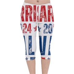 Kamala Harris 2024 Walz Velvet Capri Leggings  by Safari