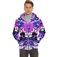 Floral Abstract Men s Hooded Quilted Jacket by dressshop