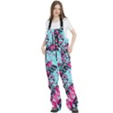 Colorful Splashes Grunge, Abstract Art Women s Front Zip Ski And Snowboard Bib Pants View2