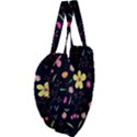 Foliage Pattern, Adorable Beautiful Giant Heart Shaped Tote View4