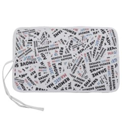 Embrace The Magic Inspirational Phrase Pattern Pen Storage Case (s) by dflcprintsclothing