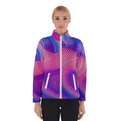 Swirl Twirl Design Pattern Purple Women s Bomber Jacket by Salmanaz77